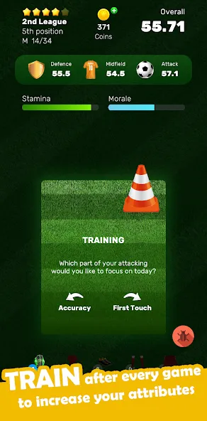 Football Career Soccer Legend  [МОД Много денег] Screenshot 2