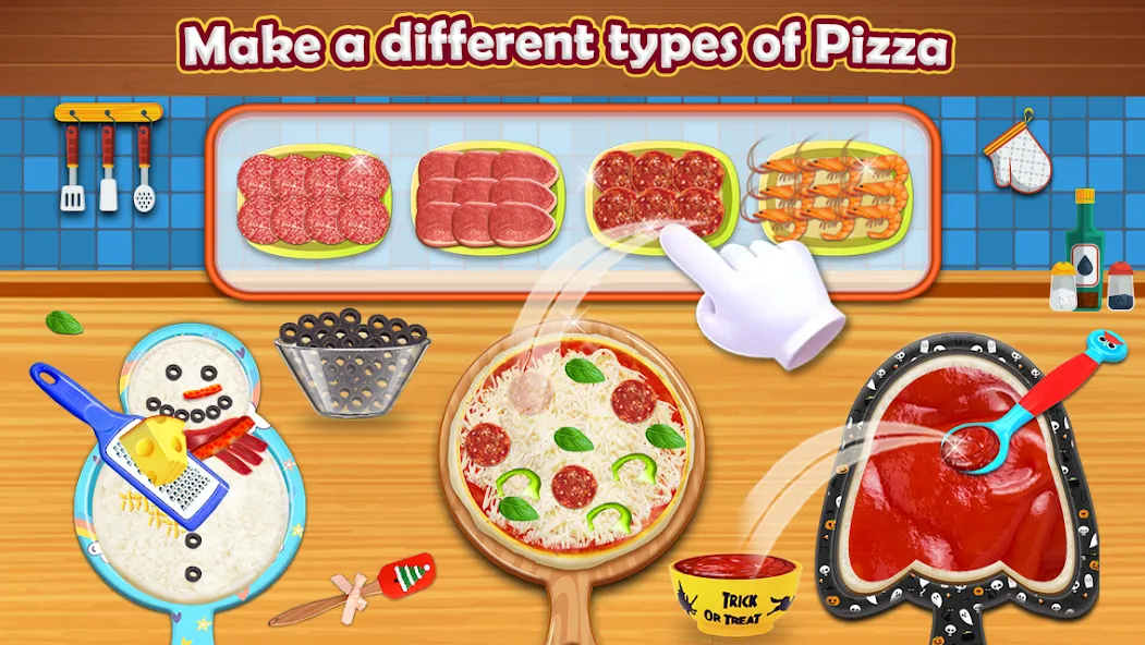 Pizza Maker - Cooking Games  [МОД Бесконечные деньги] Screenshot 1