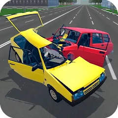 Взломанная Russian Car Crash Simulator (Рашн Кар Краш Симулятор)  [МОД Много монет] - стабильная версия apk на Андроид
