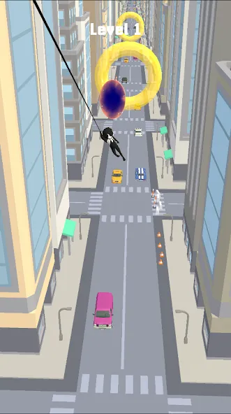 Web Slinging Race (Веббросок гонок)  [МОД Много денег] Screenshot 1