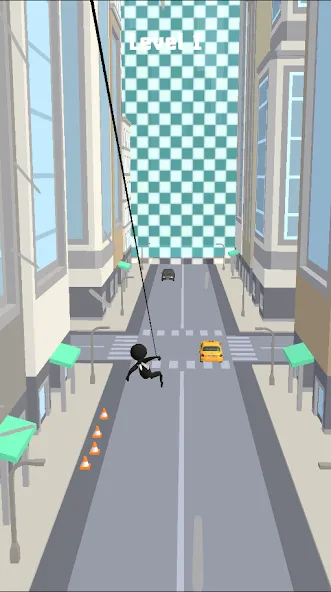 Web Slinging Race (Веббросок гонок)  [МОД Много денег] Screenshot 2