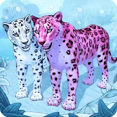 Скачать взломанную Snow Leopard Family Sim Online  [МОД Много монет] - полная версия apk на Андроид