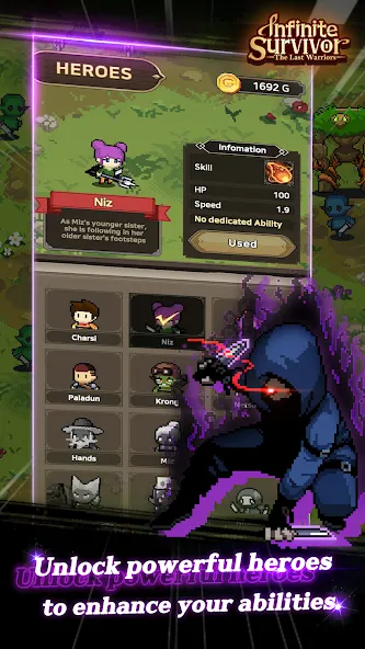 InfiniteSurvival:LastWarriors  [МОД Unlimited Money] Screenshot 2