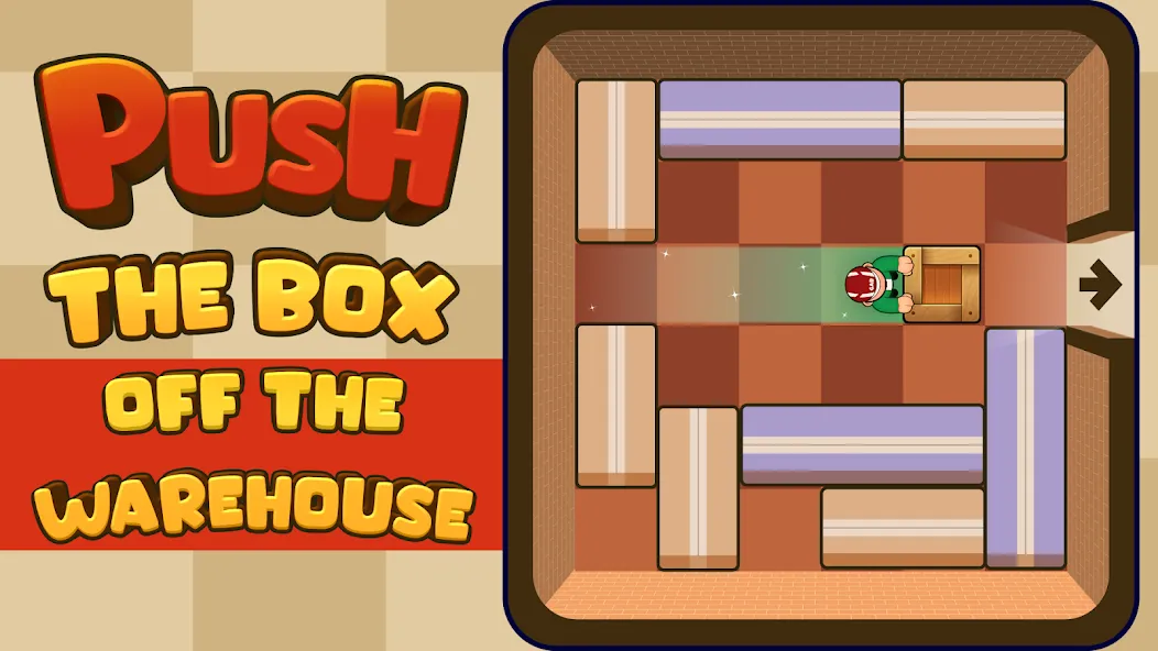 Push Box Out (Пуш Бокс Аут)  [МОД Unlimited Money] Screenshot 1