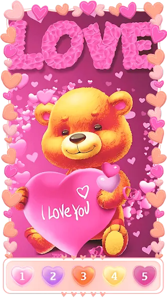 Love, Heart Coloring Book  [МОД Menu] Screenshot 4