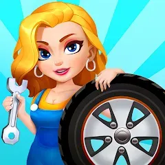 Взломанная Car Fix Inc - Mechanic Garage (Кар Фикс Инк)  [МОД Unlimited Money] - полная версия apk на Андроид