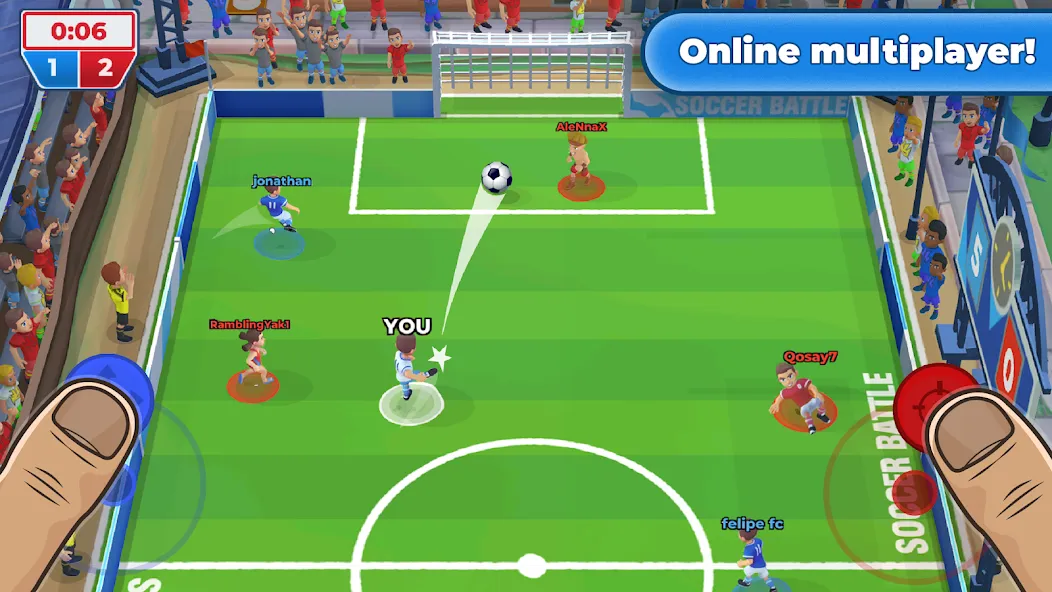 Soccer Battle -  PvP Football  [МОД Mega Pack] Screenshot 4