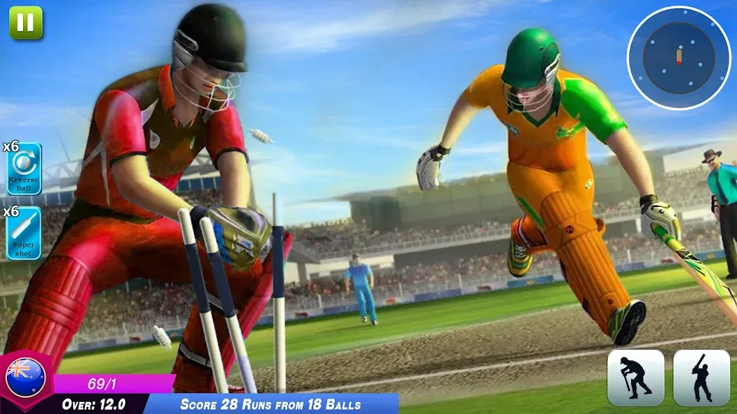 World Cricket Games Offline  [МОД Unlocked] Screenshot 4