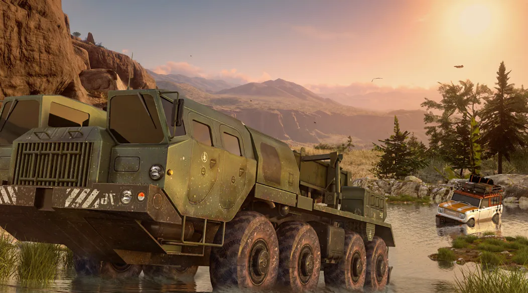 Offroad Mud Truck Driving Sim  [МОД Много денег] Screenshot 5