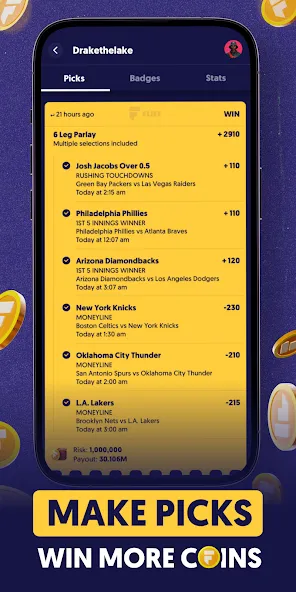 Fliff - Sports Picks (Флифф)  [МОД Unlocked] Screenshot 2
