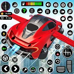 Взлом Flying Car Robot Shooting Game  [МОД Бесконечные монеты] - полная версия apk на Андроид