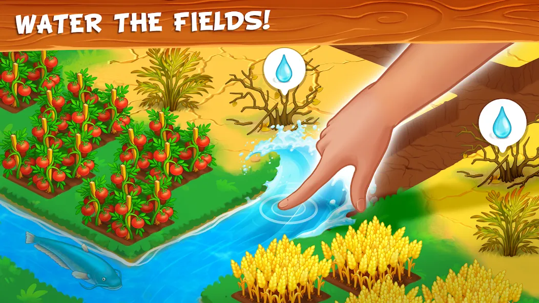 Farm Town - Family Farming Day (Фарм Таун)  [МОД Mega Pack] Screenshot 1