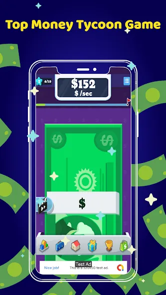 Money Clicker Game -Money Rain  [МОД Mega Pack] Screenshot 5