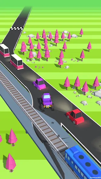 Traffic Run!: Driving Game  [МОД Mega Pack] Screenshot 2
