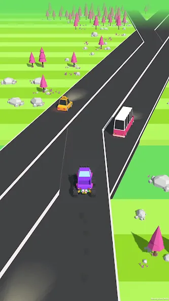 Traffic Run!: Driving Game  [МОД Mega Pack] Screenshot 3