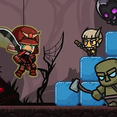 Взломанная samurai adventure (самурайские приключения)  [МОД Unlocked] - полная версия apk на Андроид