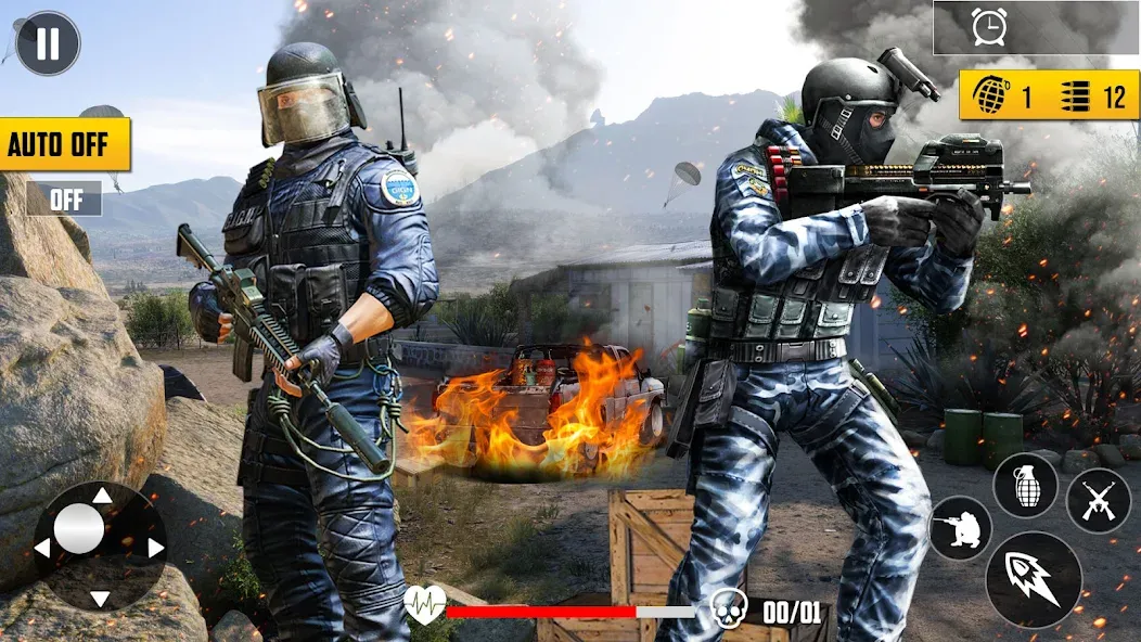 Gun Shooting Games Fps Offline  [МОД Бесконечные деньги] Screenshot 5