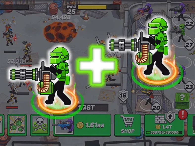Stickman Defenders: Stick War  [МОД Unlimited Money] Screenshot 2