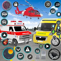 Взлом Heli Ambulance Simulator Game  [МОД Бесконечные деньги] - стабильная версия apk на Андроид
