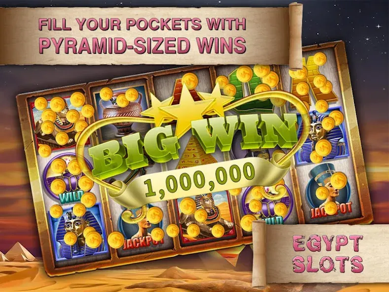 Egypt Slots Casino Machines (Египетские игровые автоматы казино)  [МОД Unlimited Money] Screenshot 4