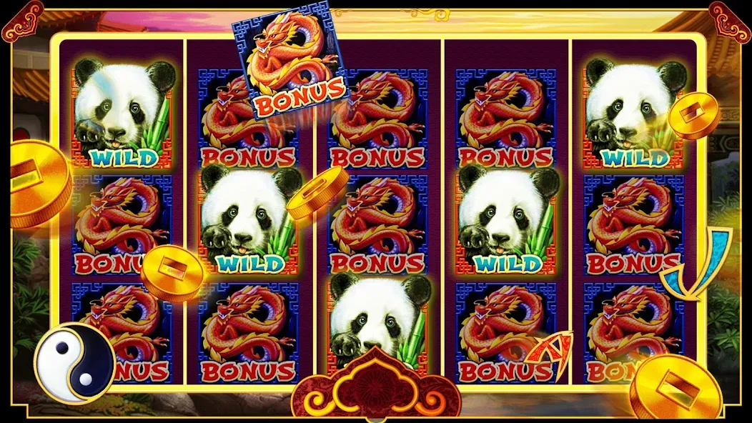 Panda Slots (Панда Слоты)  [МОД Бесконечные деньги] Screenshot 4