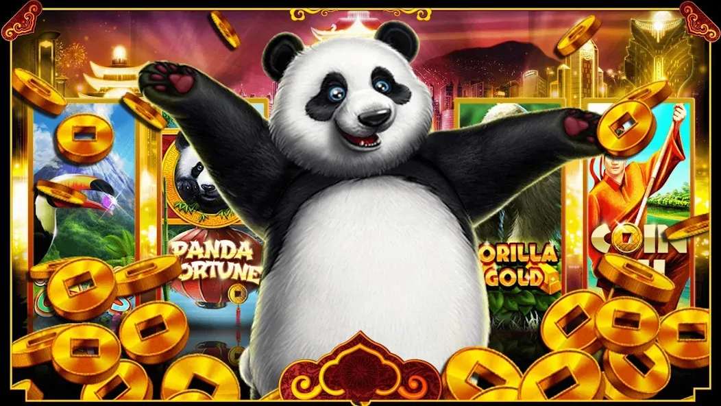 Panda Slots (Панда Слоты)  [МОД Бесконечные деньги] Screenshot 5