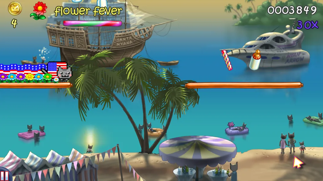 Nyan Cat: Lost In Space (Нян Кэт)  [МОД Бесконечные монеты] Screenshot 4