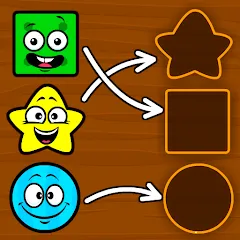 Скачать взломанную Shapes & Colors Games for Kids  [МОД Unlimited Money] - последняя версия apk на Андроид