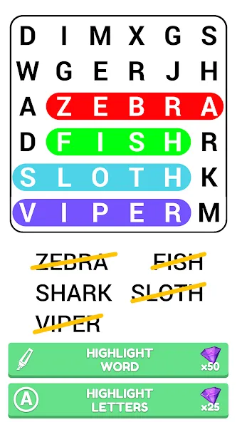 Word Search Puzzle Game  [МОД Много денег] Screenshot 4