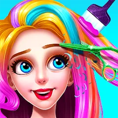 Взлом Girls Hair Salon  [МОД Все открыто] - полная версия apk на Андроид