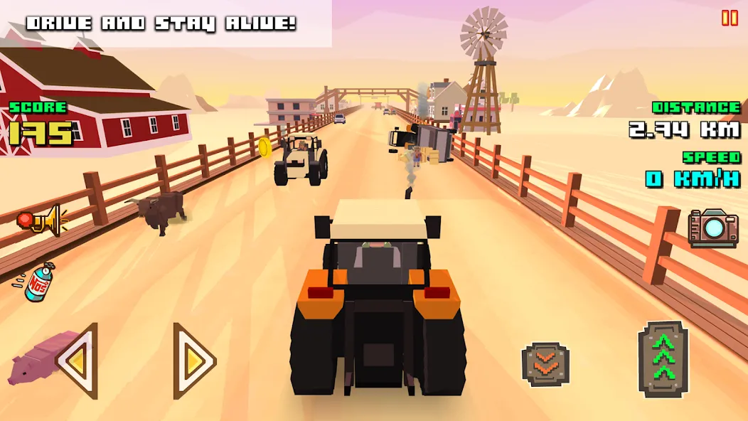 Blocky Farm Racing & Simulator  [МОД Mega Pack] Screenshot 2