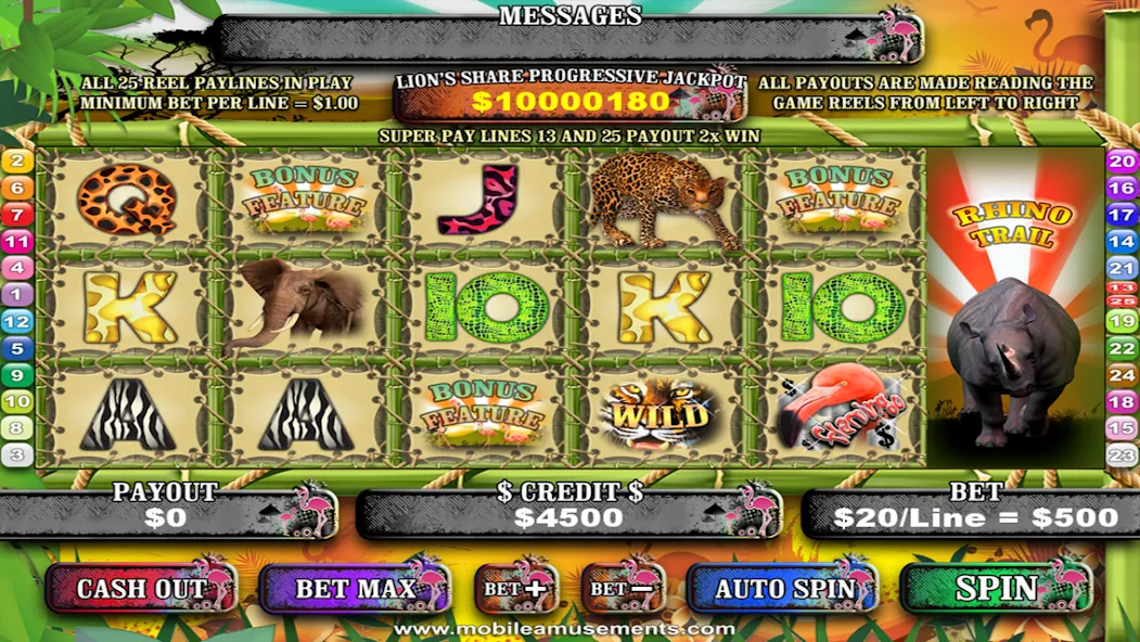 Flamingo Safari Slots (Фламинго Сафари Слоты)  [МОД Меню] Screenshot 5