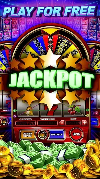 Money Wheel Slot Machine Game (Мани Вил Слот Машине Гейм)  [МОД Mega Pack] Screenshot 2
