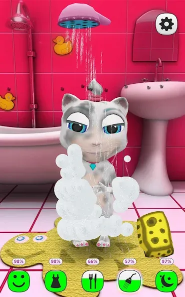 My Talking Kitty Cat  [МОД Бесконечные деньги] Screenshot 2