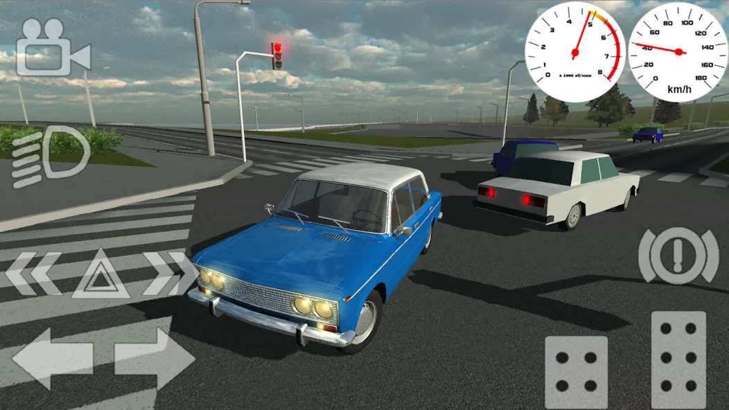 Russian Classic Car Simulator (Русский Классический Автосимулятор)  [МОД Unlimited Money] Screenshot 4