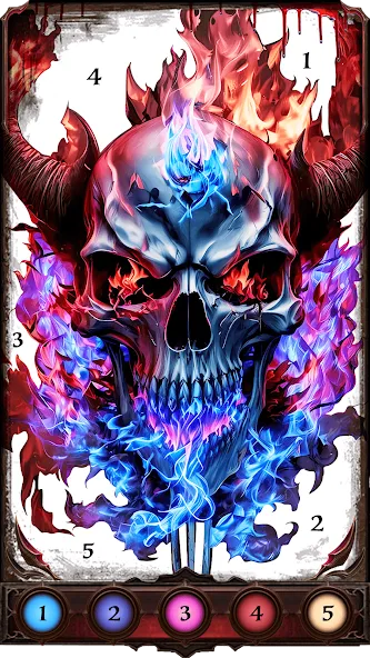 Dark, Horror Color by Number  [МОД Много денег] Screenshot 2