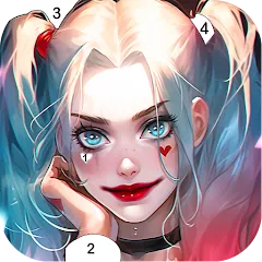 Взлом Clown Color, Paint by number  [МОД Menu] - полная версия apk на Андроид
