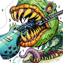 Скачать взлом Dark Fantasy Coloring Games  [МОД Много денег] - стабильная версия apk на Андроид