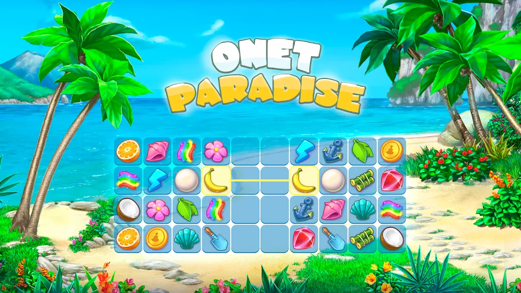 Onet Paradise: connect 2 tiles (Онет Парадайз)  [МОД Unlocked] Screenshot 1