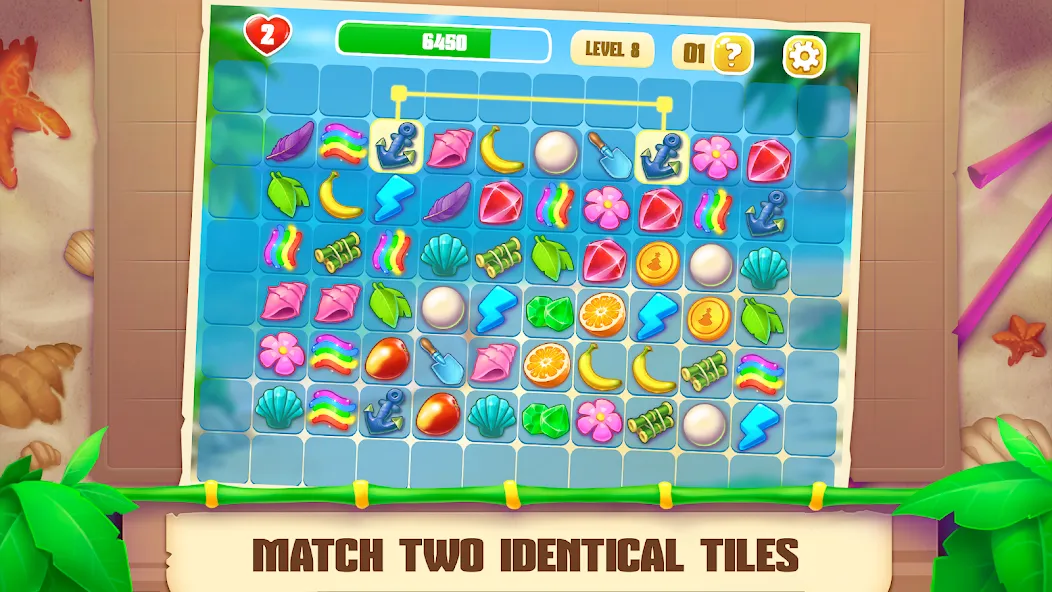 Onet Paradise: connect 2 tiles (Онет Парадайз)  [МОД Unlocked] Screenshot 2