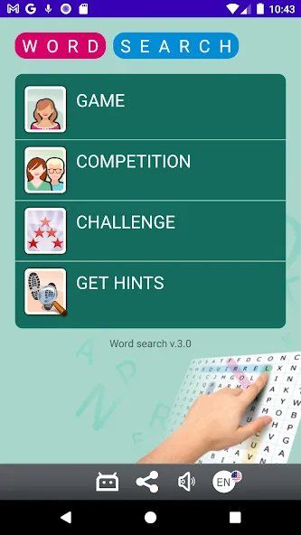 Word search (Сопа де летрас)  [МОД Много денег] Screenshot 1