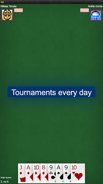 Latvian card game: RaccoonZole  [МОД Все открыто] Screenshot 2