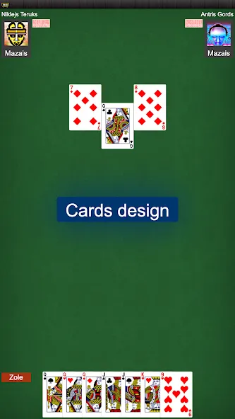 Latvian card game: RaccoonZole  [МОД Все открыто] Screenshot 4