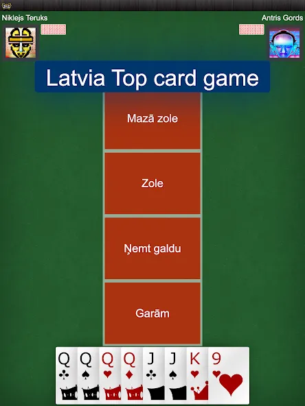 Latvian card game: RaccoonZole  [МОД Все открыто] Screenshot 5