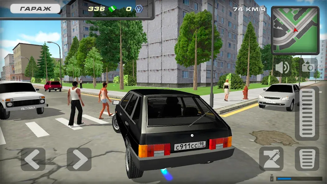 Lada 2109 Russian Car Driver  [МОД Много денег] Screenshot 2