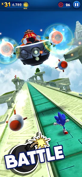 Sonic Dash - Endless Running (Соник Дэш)  [МОД Бесконечные монеты] Screenshot 3