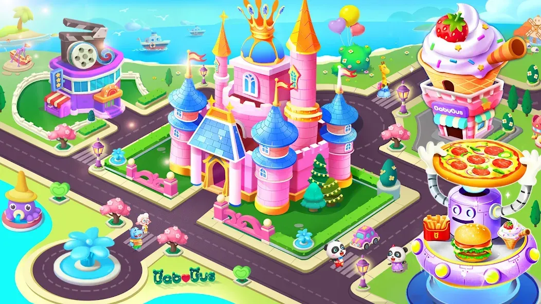 Baby Panda's City  [МОД Бесконечные монеты] Screenshot 1