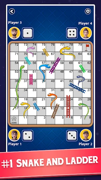 Snakes and Ladders - Ludo Game (Змеи и лестницы)  [МОД Много монет] Screenshot 2