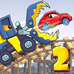 Взломанная Car Eats Car 2 - Racing Game (Кар Еатс Кар 2)  [МОД Unlimited Money] - стабильная версия apk на Андроид