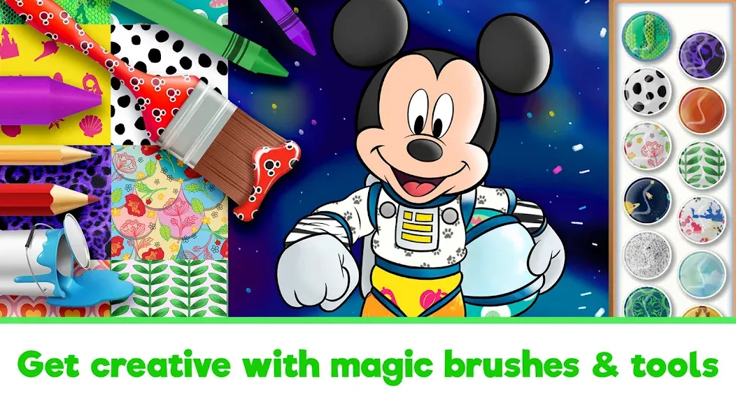 Disney Coloring World (Дисней)  [МОД Бесконечные монеты] Screenshot 2